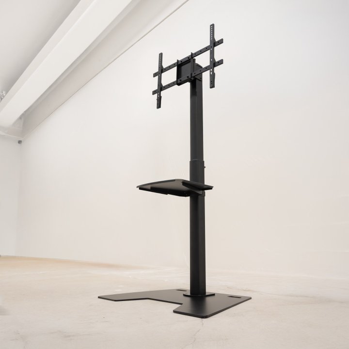 Soporte De Suelo Tooq Fs2284m-b 37"-86" Max 50kg Vesa 600x400 Color Negro