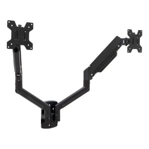 Soporte De Mesa Gas Tooq Lp1434tnr-b 2 Pantalla 13"-34" Max 10kg Vesa 75x75 100x100 Negro