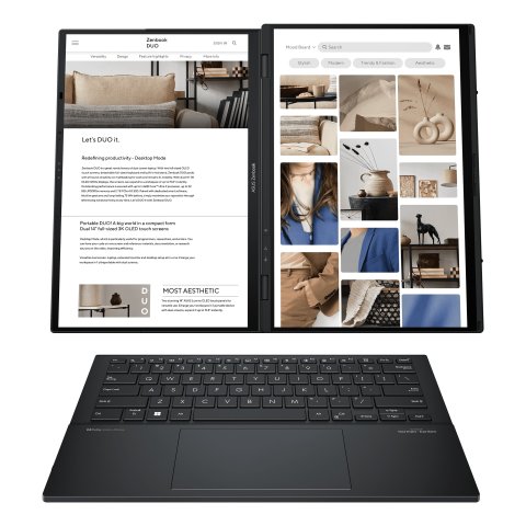 Portatil Asus Zenbook Duo Ux8406ma-ql396w 14"+14"tactil Oled Ultra9-285h 32gb 1tb Ssd W11