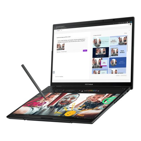 Portatil Asus Zenbook Duo Ux8406ma-ql396w 14"+14"tactil Oled Ultra9-285h 32gb 1tb Ssd W11