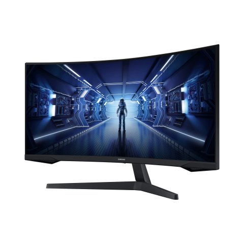 Monitor 34" Curvo Dp Hdmi Samsung Lc34g55twwpxen Odyssey G5 Wqhd 3440x1440 165hz 1ms 1000r Negro