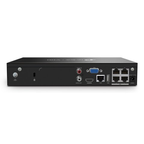 Grabador De Video Tp-link Vigi Nvr1004h-4p 2tb 4 Canales 16mp 4xrj45 Poe+ 53w Hdmi 4k H.265+ 2xusb
