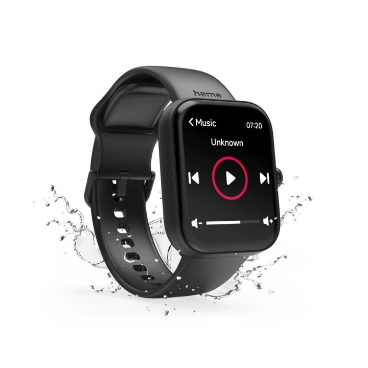 Smartwatch Hama 5000 Amoled 1.65" Ip68 Manos Libres Diferentes Sensores Negro