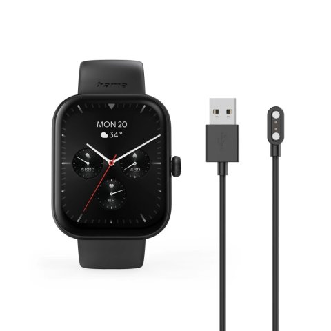 Smartwatch Hama 5000 Amoled 1.65" Ip68 Manos Libres Diferentes Sensores Negro