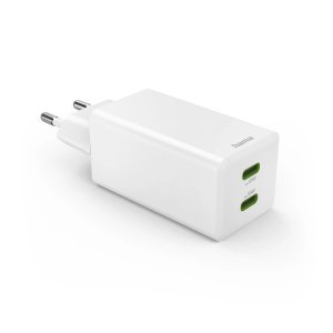 Cargador Usb Gan Hama 00201994 65w 2xusb-c Pd Color Blanco 2