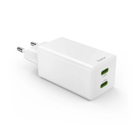 Cargador Usb Gan Hama 00201994 65w 2xusb-c Pd Color Blanco