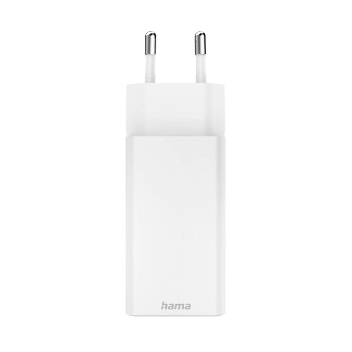 Cargador Usb Gan Hama 00201994 65w 2xusb-c Pd Color Blanco