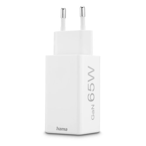 Cargador Usb Gan Hama 00201994 65w 2xusb-c Pd Color Blanco