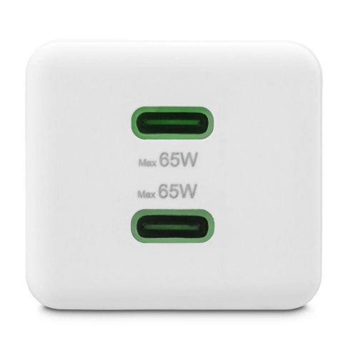 Cargador Usb Gan Hama 00201994 65w 2xusb-c Pd Color Blanco