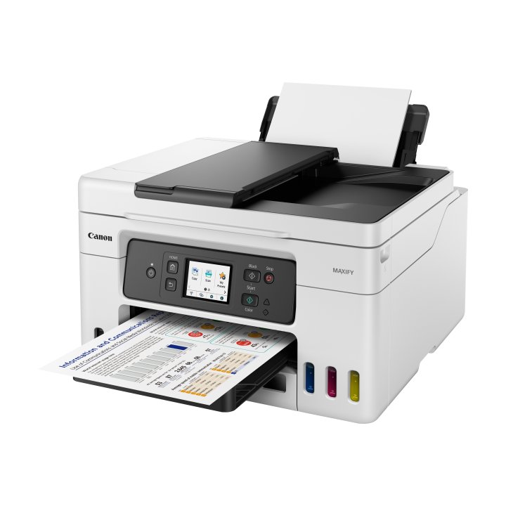 Multifuncion Inkjet Canon Maxify Gx4050 18ppm Wifi Duplex Adf 35 B.250 Color Blanco.