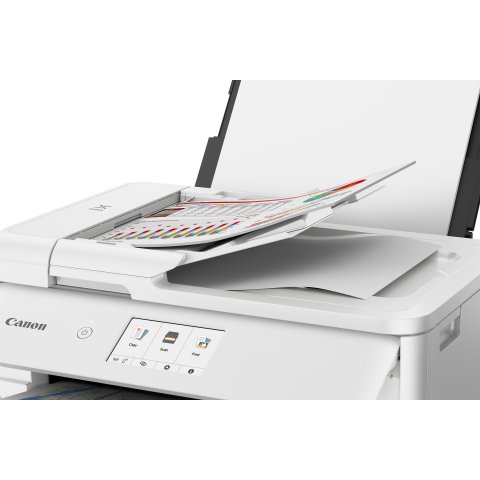 Multifuncion Inkjet Canon Pixma Ts9551ca 15ppm A3 Wifi Duplex Adf 20 B.100+100 Color Blanco.