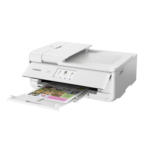 Multifuncion Inkjet Canon Pixma Ts9551ca 15ppm A3 Wifi Duplex Adf 20 B.100+100 Color Blanco.