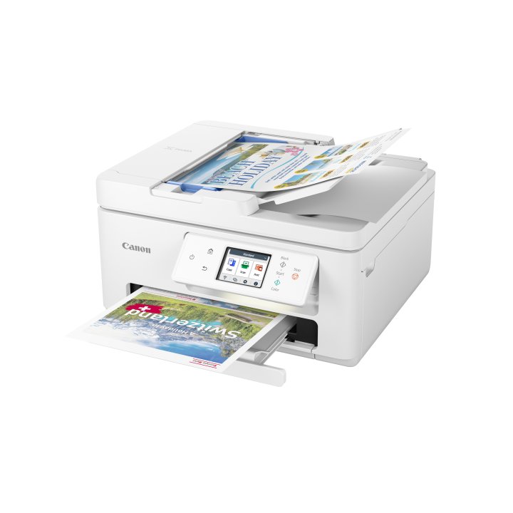 Multifuncion Inkjet Canon Pixma Ts7750i 15ppm Wifi Duplex Adf 35 B.100+100 Color Blanco.