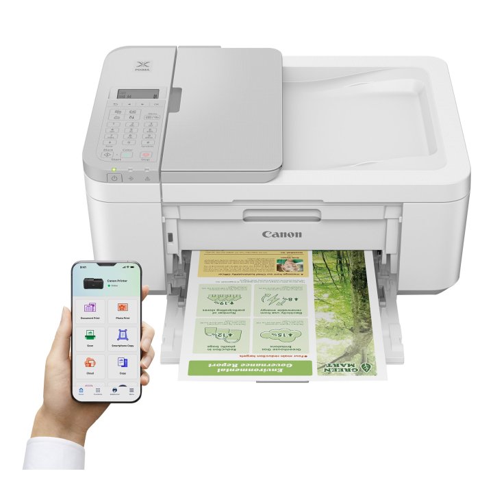 Multifuncion Inkjet Canon Pixma Tr4756i 8.8ppm Wifi Duplex Adf 20 B.100 Color Blanco.