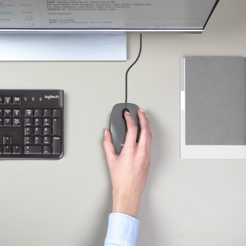 Mouse Logitech M100 Negro Usb P n 910-006652