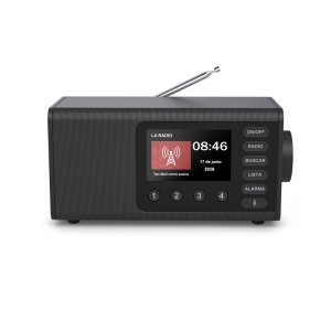 Radio Digital Con Altavoz Hama Dr1001 Fm dab+ Bt Pantalla 4.3" 5w Reloj Despertador Negro
