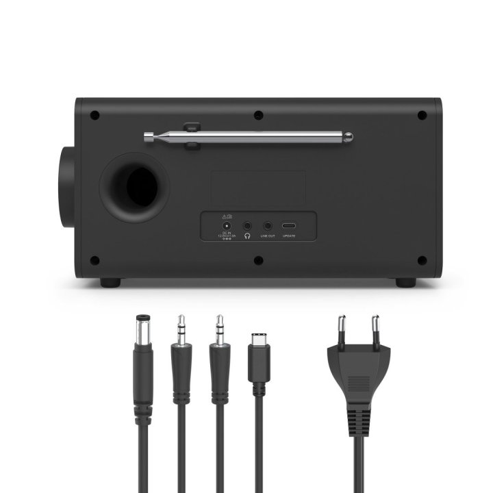 Radio Digital Con Altavoz Hama Dr1001 Fm dab+ Bt Pantalla 4.3" 5w Reloj Despertador Negro