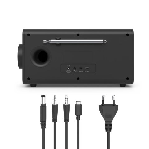 Radio Digital Con Altavoz Hama Dr1001 Fm dab+ Bt Pantalla 4.3" 5w Reloj Despertador Negro