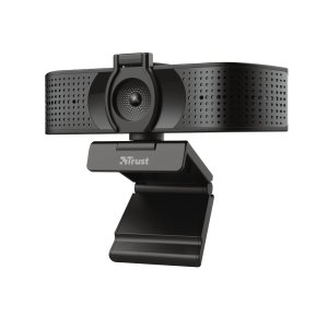 Webcam Trust Teza 4k Uhd 3840x2160 30fps Fov 74 Grados Autofocus Privacidad Negro