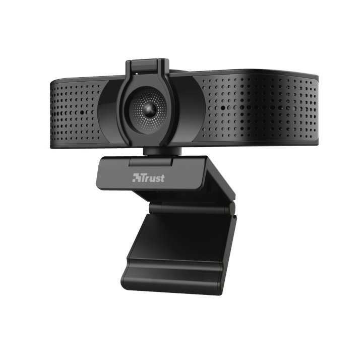 Webcam Trust Teza 4k Uhd 3840x2160 30fps Fov 74 Grados Autofocus Privacidad Negro