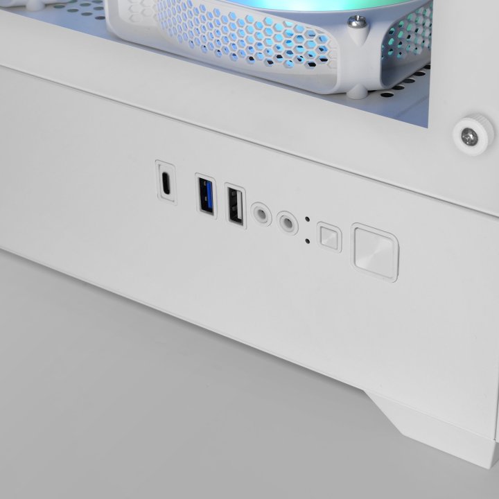 Caja Atx Semitorre Mars Gaming Mc-quantum Doble Cristal Templado Argb Gpu 335mm Blanco