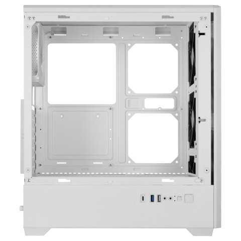 Caja Atx Semitorre Mars Gaming Mc-quantum Doble Cristal Templado Argb Gpu 335mm Blanco