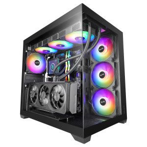 Caja Atx Mars Gaming Mcv5 Cristal Templado Panoramico Argb Gpu 416mm Negra 2