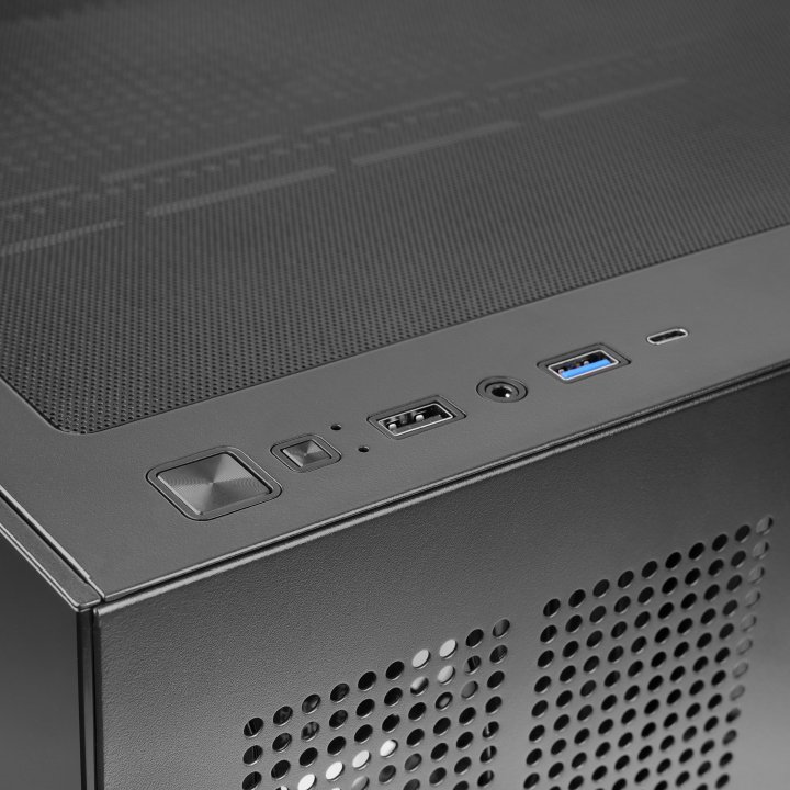 Caja Atx Mars Gaming Mcv5 Cristal Templado Panoramico Argb Gpu 416mm Negra