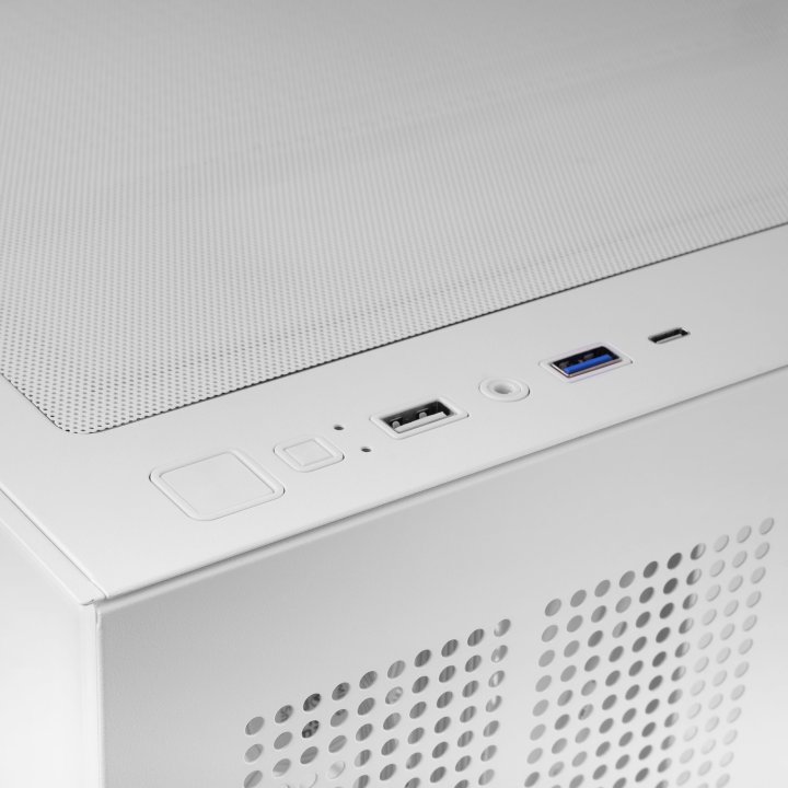 Caja Atx Mars Gaming Mcv5w Cristal Templado Panoramico Argb Gpu 416mm Blanco