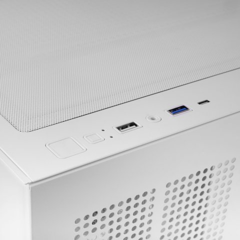 Caja Atx Mars Gaming Mcv5w Cristal Templado Panoramico Argb Gpu 416mm Blanco