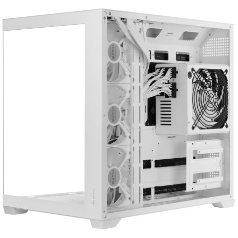Caja Atx Mars Gaming Mcv5w Cristal Templado Panoramico Argb Gpu 416mm Blanco