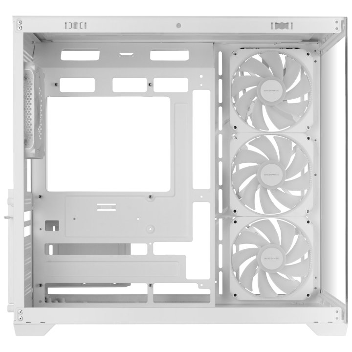 Caja Atx Mars Gaming Mcv5w Cristal Templado Panoramico Argb Gpu 416mm Blanco