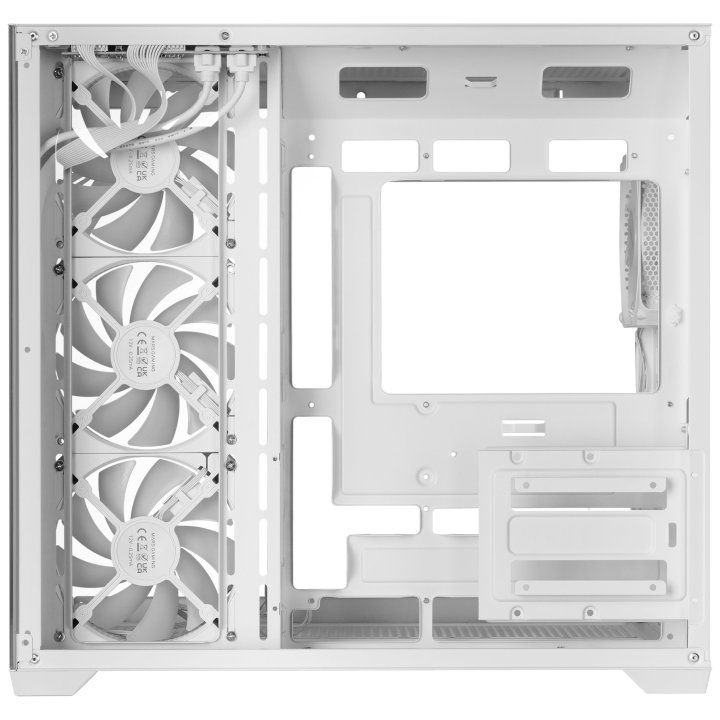 Caja Atx Mars Gaming Mcv5w Cristal Templado Panoramico Argb Gpu 416mm Blanco