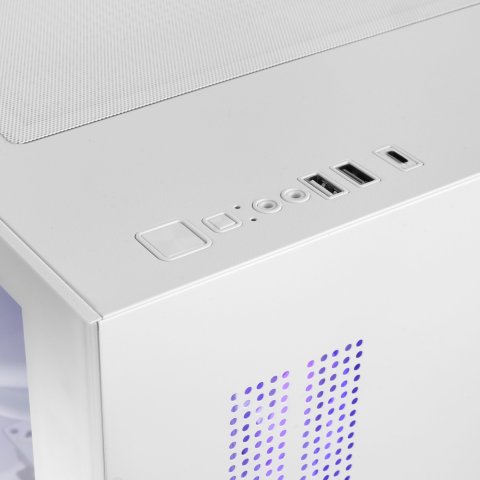 Caja Micro Atx Mars Gaming Mc-view3w Gpu Max 330mm Cristal Templado Panoramico Argb Usb-c Blanca