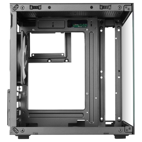 Caja Microatx Mars Gaming Mc-cube Gpu Max 260mm Cubo Panoramico Argb Usb-c Negra