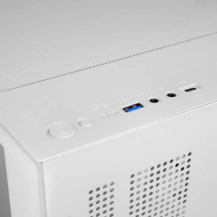 Caja Microatx Mars Gaming Mc-cubew Gpu Max 260mm Cubo Panoramico Argb Usb-c Blanca