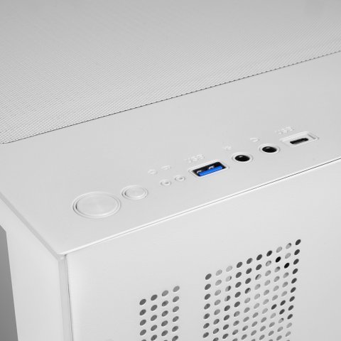 Caja Microatx Mars Gaming Mc-cubew Gpu Max 260mm Cubo Panoramico Argb Usb-c Blanca