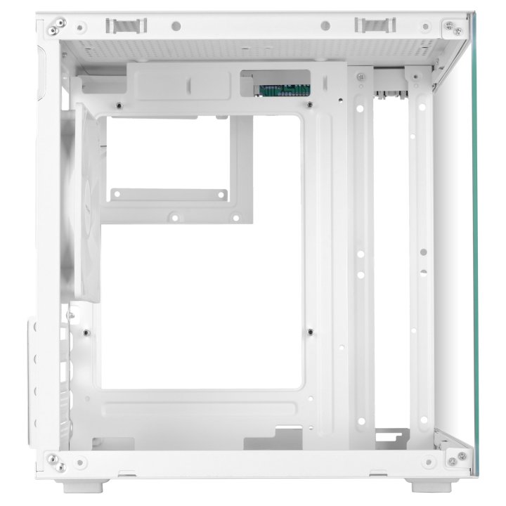 Caja Microatx Mars Gaming Mc-cubew Gpu Max 260mm Cubo Panoramico Argb Usb-c Blanca