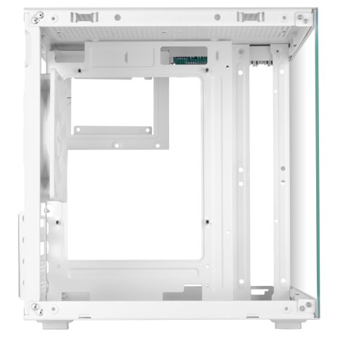 Caja Microatx Mars Gaming Mc-cubew Gpu Max 260mm Cubo Panoramico Argb Usb-c Blanca