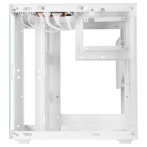 Caja Microatx Mars Gaming Mc-cubew Gpu Max 260mm Cubo Panoramico Argb Usb-c Blanca