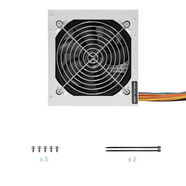 (km0) Fuente De Alimentacion Tooq 500w Tqep-500sse-o Fan 12cm 4 Sata Molex Fuente Destinada Reparaciones Cash30