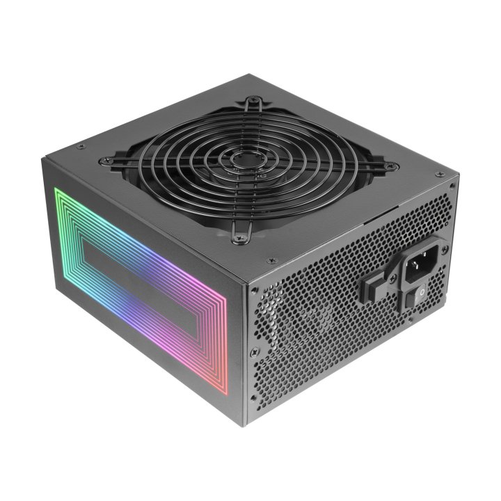 (km0) Fuente De Alimentacion Mars Gaming 750w Black Argb Certificado 80+ Bronze Apfc Vent. 12x12mm Dc-dc Cash30
