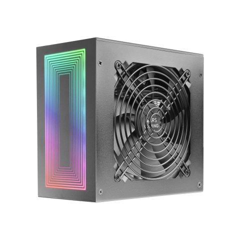 (km0) Fuente De Alimentacion Mars Gaming 750w Black Argb Certificado 80+ Bronze Apfc Vent. 12x12mm Dc-dc Cash30