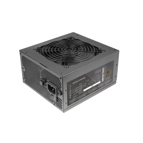 (km0) Fuente De Alimentacion Mars Gaming 750w Black Argb Certificado 80+ Bronze Apfc Vent. 12x12mm Dc-dc Cash30