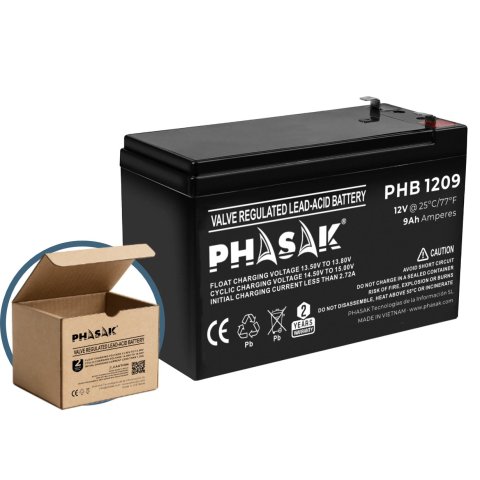 Bateria Phasak Phb1209 Para Sai 12v 9ah