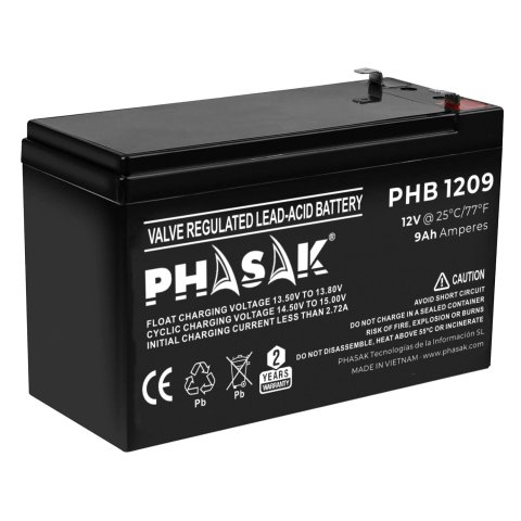 Bateria Phasak Phb1209 Para Sai 12v 9ah