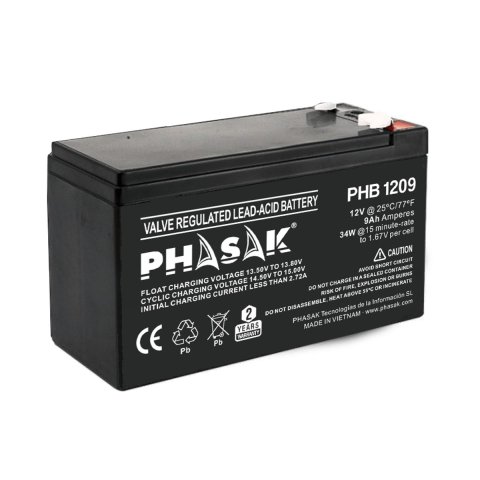Bateria Phasak Phb1209 Para Sai 12v 9ah