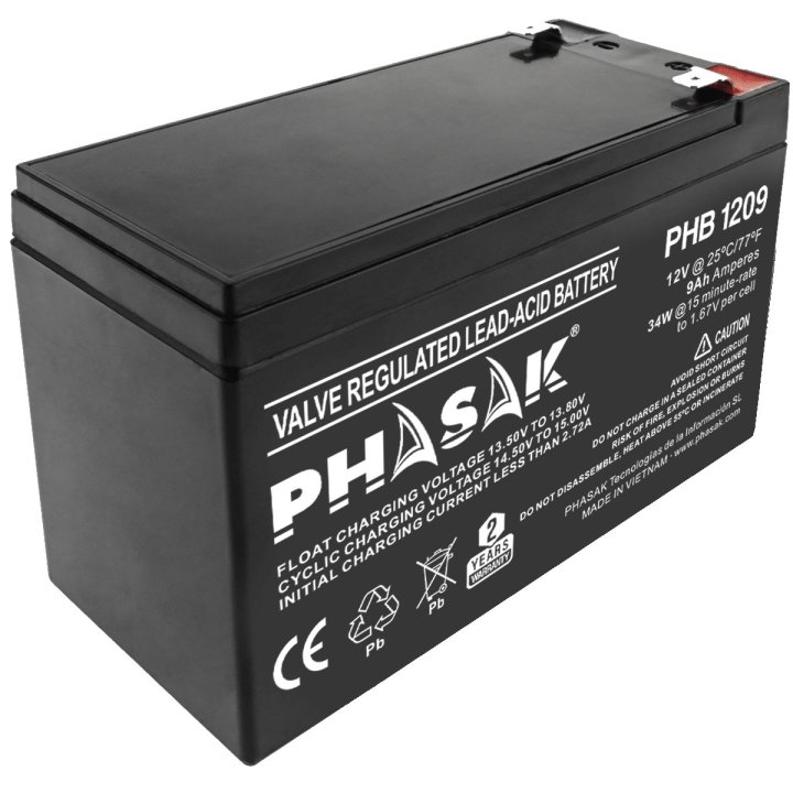 Bateria Phasak Phb1209 Para Sai 12v 9ah