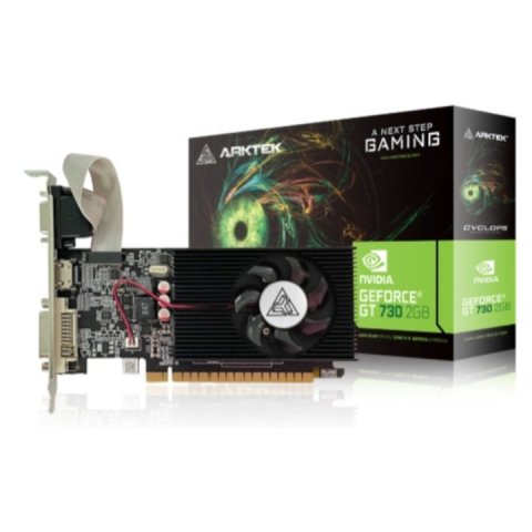 Vga Arktek Geforce Gt 730 2gb Gddr5 1xdp 1xhdmi 1xdvi Cuda 384 64bit Single Fan Retail