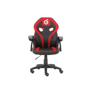 (km0) Silla Gamer Junior Conceptronic Eyota06r Color Negro Detalles En Rojo Recubrimiento Pu De Alta Calidaddiseño Ergonomico 2